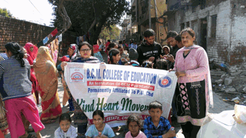 NSS Wing of BCM College of Education organised Kind Heart Movement on February 24, 2025